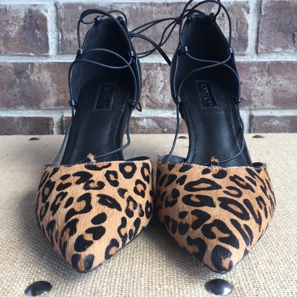 Topshop Leopard d’Orsay Heels - Picture 2 of 8